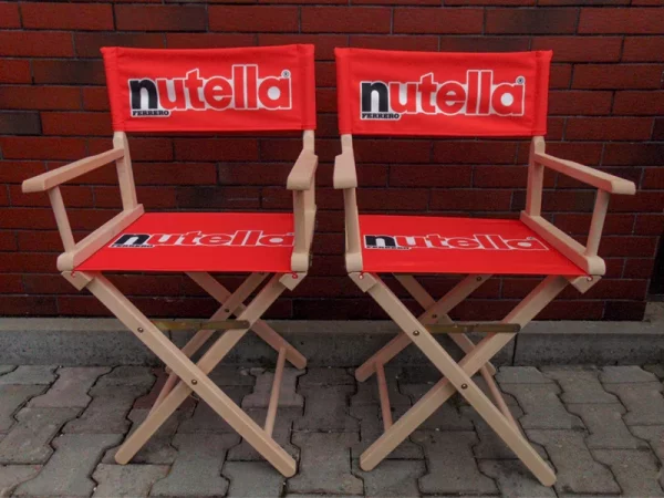 Krzesła reżyserskie Nutella